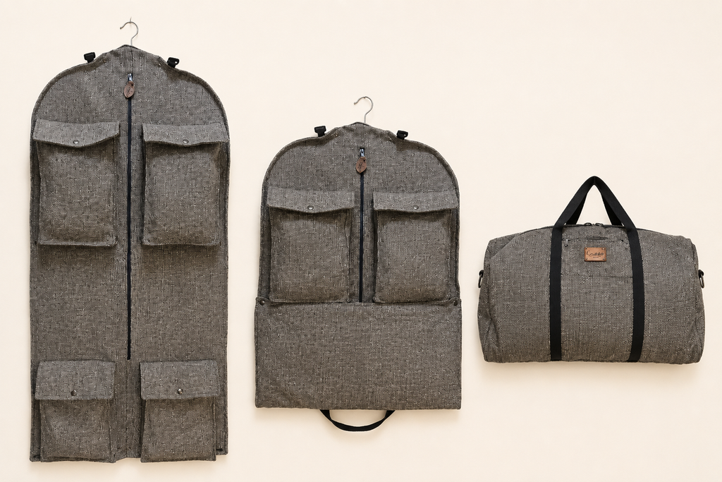 Heather Charcoal  Garment Bag