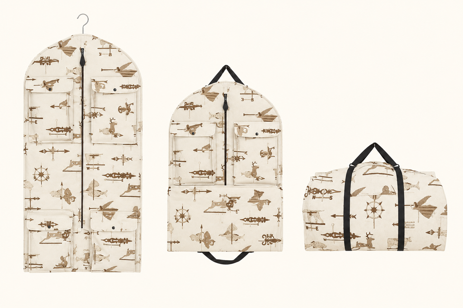 Vintage Weather Vanes Garment Bag