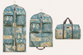 Soft Teal Leaves Garment Bag