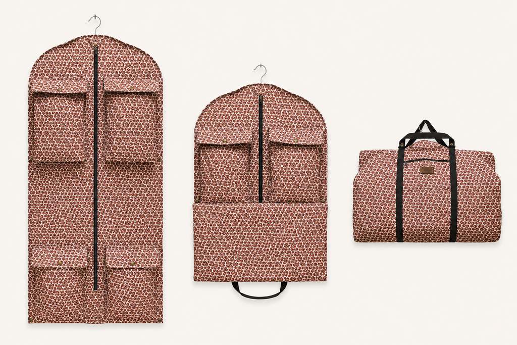 Red Retro Garment Bag